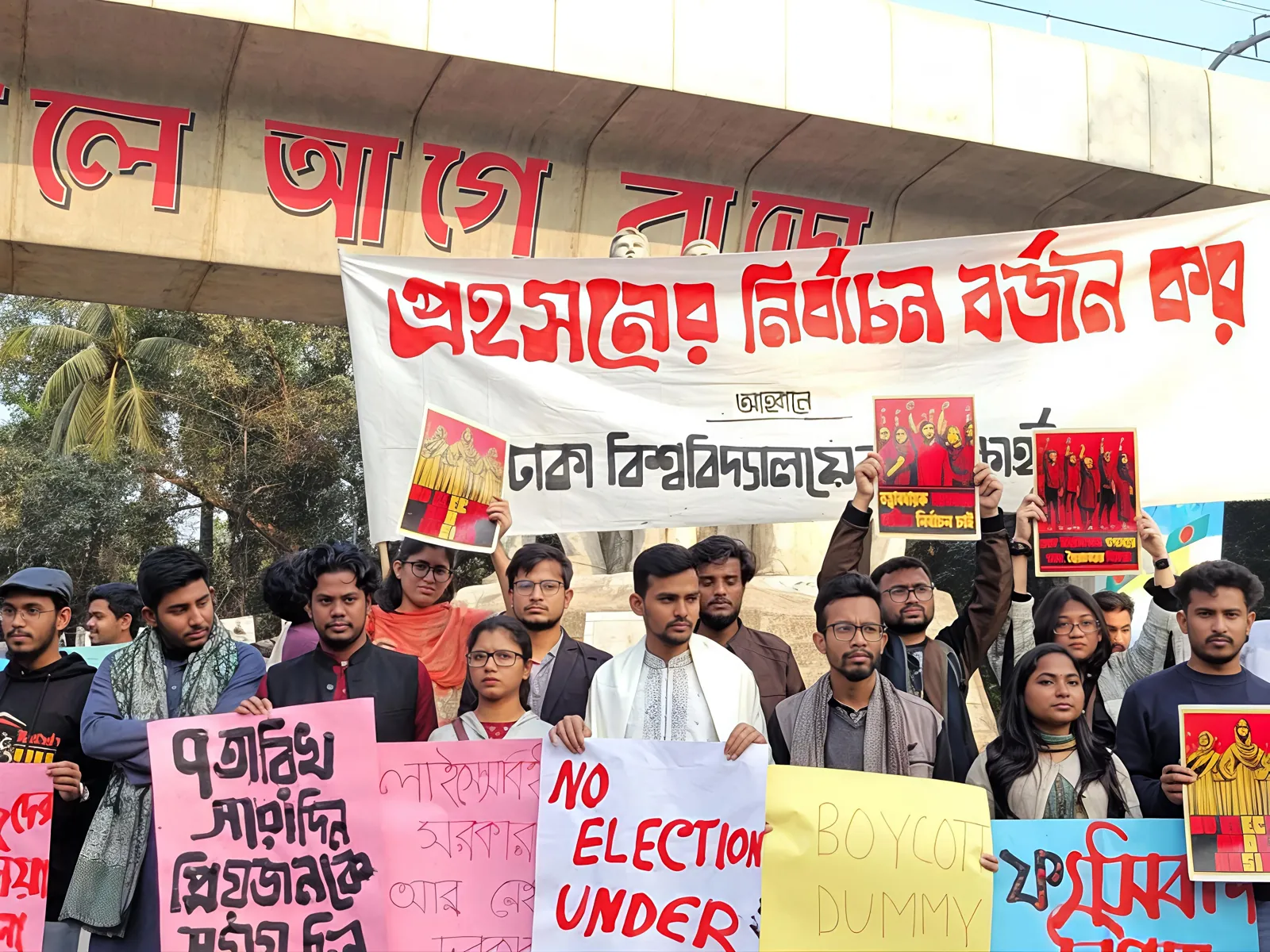 প্রহসনের নির্বাচন বর্জনের কর্মসূচি